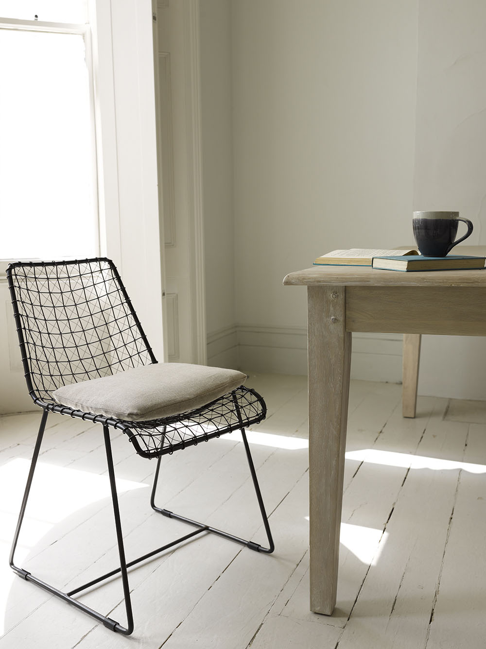 Loaf - Geronimo Gunmetal chair £290 per pair with Bayonne kitchen table £695 low-res