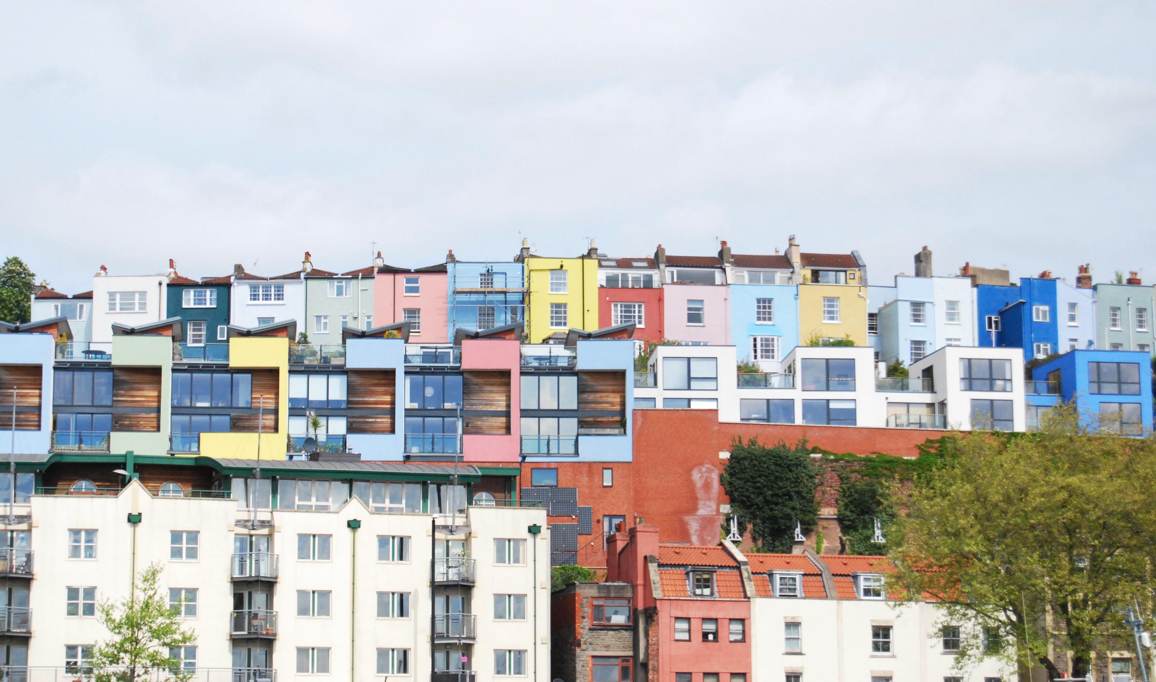 colourful houses clifton bristol